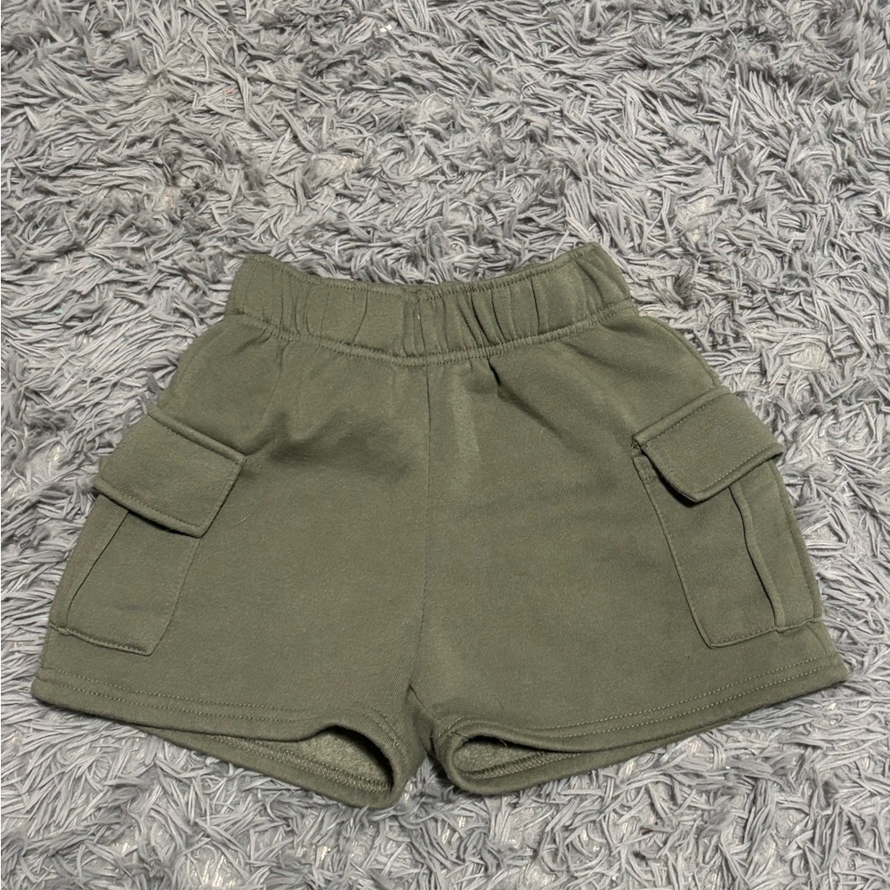 Olive Green Cargo Shorts